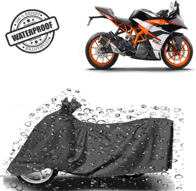 ROYAL AUTO MART Waterproof Two Wheeler Cover for KTM(RC 390, Grey)