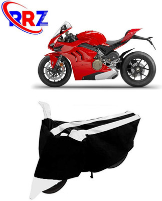 RRZ Waterproof Two Wheeler Cover for Ducati(Panigale, Black, White)