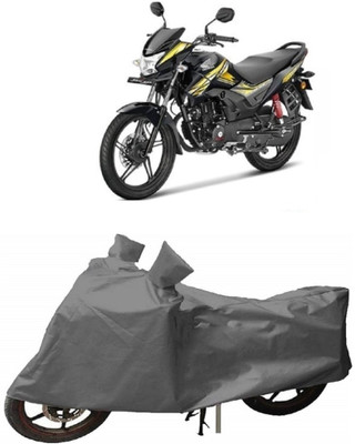 Matt Moon Two Wheeler Cover for Honda(CB Shine, Grey)