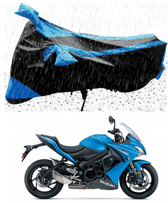 Furious3D Two Wheeler Cover for Suzuki(GSX S1000F, Blue, Black)