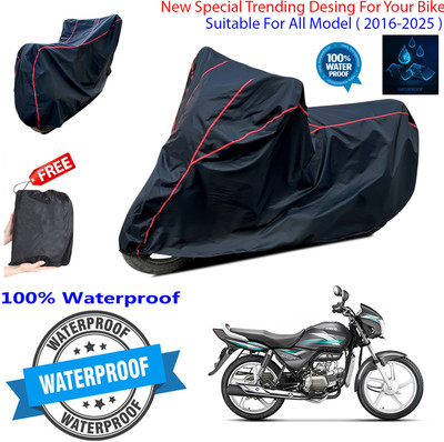 OliverX Waterproof Two Wheeler Cover for Hero(Splendor PRO, Black)