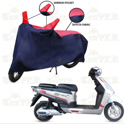 sowelar Waterproof Two Wheeler Cover for Hero Electric(NV, Red, Blue)