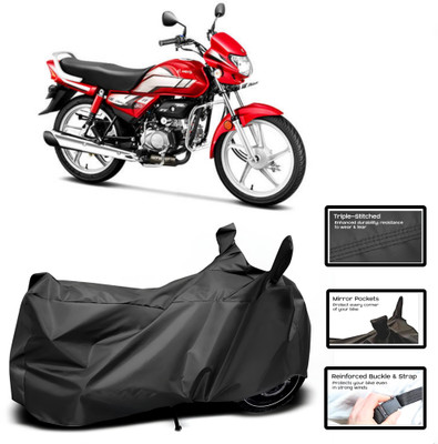 WMIZEXA Two Wheeler Cover for Hero(HF Deluxe i3s, Black)