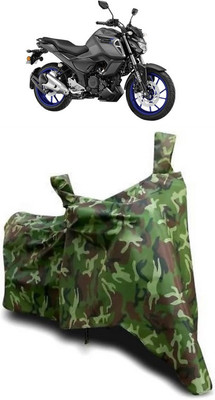 ATBROTHERS Waterproof Two Wheeler Cover for Yamaha(FZ-S Fi Version 3.0, Multicolor, Green)
