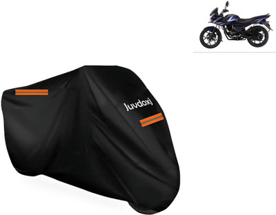 Juvdoxj Waterproof Two Wheeler Cover for Bajaj(Discover 150 f, Black)