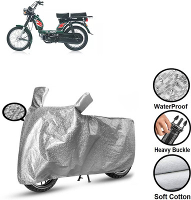 GOSHIV-car and bike accessories Waterproof Two Wheeler Cover for TVS(Heavy Duty Super XL, Silver)