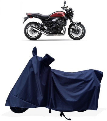 Tricway Two Wheeler Cover for Kawasaki(Z900 RS Cafe Racer BS6, Blue)