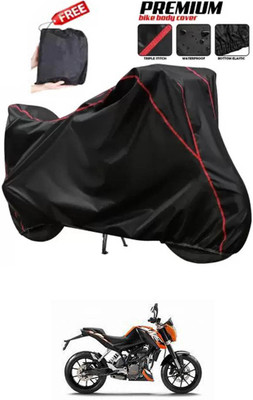 DeepShakshi AUTOMOTIVE Two Wheeler Cover for KTM(Duke 200, Black)