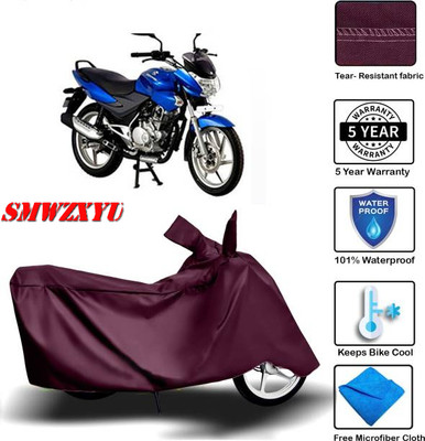 smwzxyu Waterproof Two Wheeler Cover for Bajaj(Discover 100 DTS-i, Maroon)