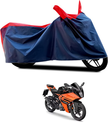 CODOKI Waterproof Two Wheeler Cover for KTM(RC 125, Black, Red)