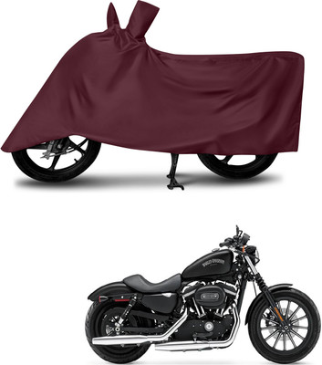 DeepShakshi AUTOMOTIVE Waterproof Two Wheeler Cover for Harley Davidson(Iron 883, Maroon)
