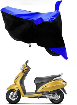 Furious3D Two Wheeler Cover for Honda(Activa 6G, Blue, Black)