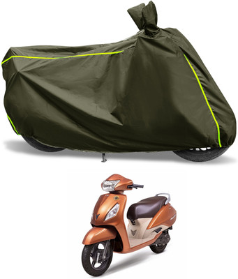 Euro Care Waterproof Two Wheeler Cover for TVS(Jupiter, Green)