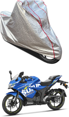 PAGORA Waterproof Two Wheeler Cover for Suzuki(Gixxer SF 150, Silver)