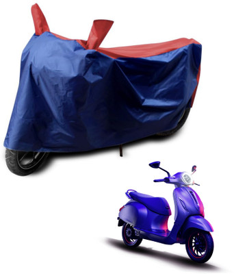 KEDIT Two Wheeler Cover for Bajaj(Chetak, Red, Blue)