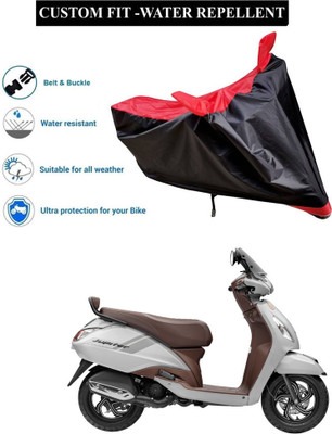 PAGORA Waterproof Two Wheeler Cover for TVS(Jupiter classic, Red)