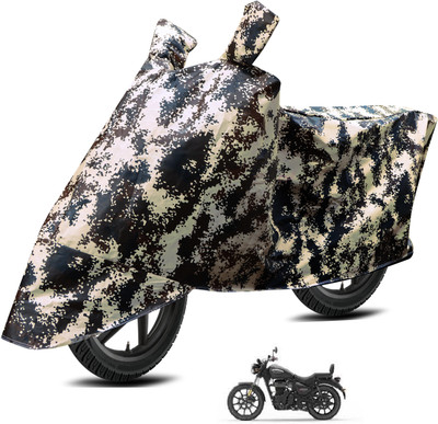 Euro Care Waterproof Two Wheeler Cover for Royal Enfield(Meteor 350, Multicolor)