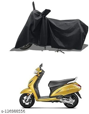 gurukul mart Waterproof Two Wheeler Cover for Hero(Activa 6G, Black)