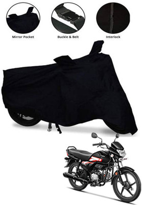 Aamaya Store Waterproof Two Wheeler Cover for Hero(HF Dawn, Black)