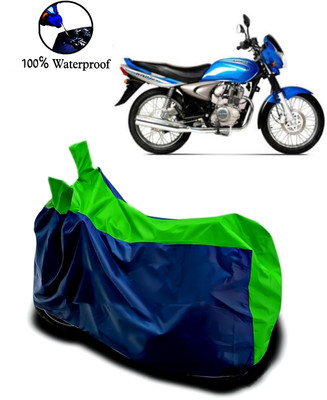 rakku Waterproof Two Wheeler Cover for Bajaj(Wind 125, Green, Blue)