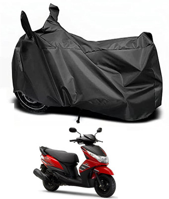 Auto Hub Waterproof Two Wheeler Cover for Yamaha(Ray Z, Black)