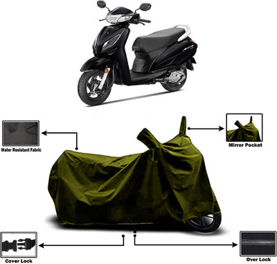 Amexride Two Wheeler Cover for Honda(Activa 6G, Green)