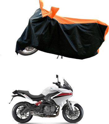 DeepShakshi AUTOMOTIVE Waterproof Two Wheeler Cover for Benelli(TNT 600 GT, Orange)