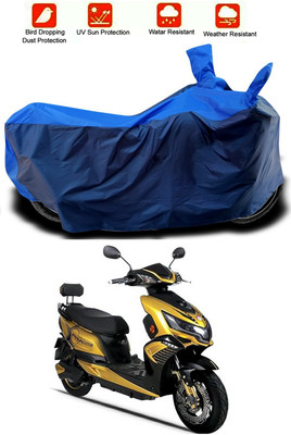 Mdstar Waterproof Two Wheeler Cover for Okinawa(Praise, Blue, Blue)