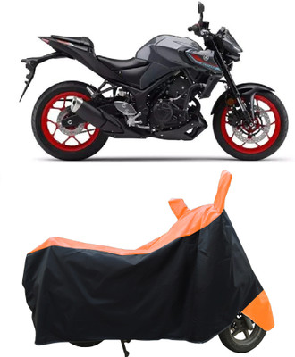 Coxtor Waterproof Two Wheeler Cover for Yamaha(MT 03 BS6, Orange)