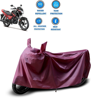 CODOKI Waterproof Two Wheeler Cover for Hero(Glamour i3s, Maroon)