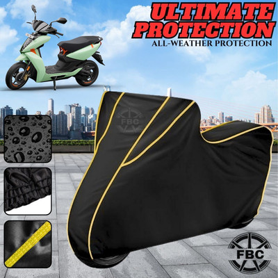 AUTOCAD Waterproof Two Wheeler Cover for Ather(450 X, Black)