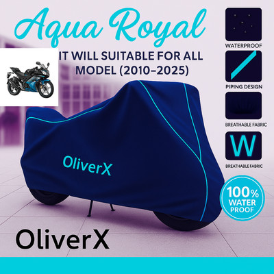 OliverX Waterproof Two Wheeler Cover for Yamaha(YZF R15 Ver 2.0, Blue, Red)