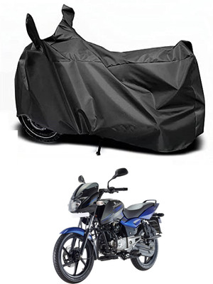 Auto Hub Waterproof Two Wheeler Cover for Bajaj(Pulsar 150 DTS-i, Black)