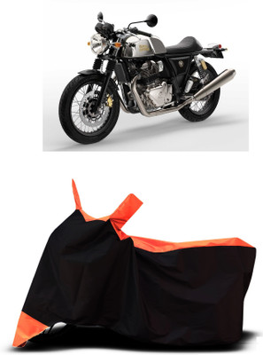 VESMEI Two Wheeler Cover for Royal Enfield(650GT, Orange)