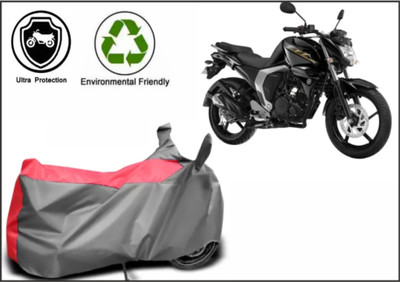 Mdstar Waterproof Two Wheeler Cover for Yamaha(FZ FI, Red, Grey)