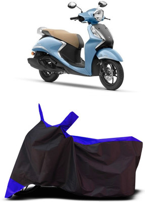 VESMEI Two Wheeler Cover for Yamaha(Fascino 125 FI, Blue)