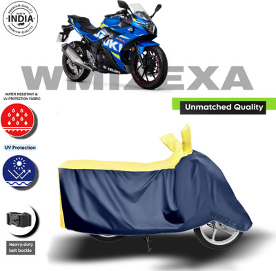 AutoGalaxy Waterproof Two Wheeler Cover for Suzuki(GSX, Yellow, Blue)