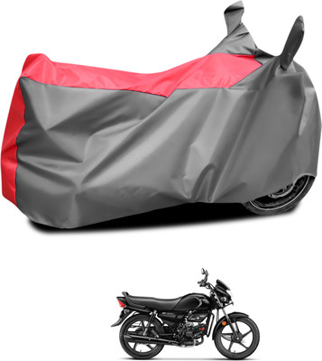 PAGORA Waterproof Two Wheeler Cover for Hero(HF, Grey, Red)