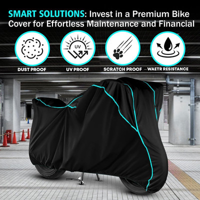 AutoGalaxy Waterproof Two Wheeler Cover for Bajaj(Scooty, Black)