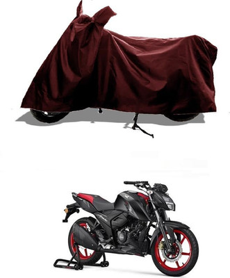 AASHTIK MART Two Wheeler Cover for TVS(Apache RTR 160 4V, Maroon)