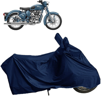 DIGGU Two Wheeler Cover for Royal Enfield(Classic Squadron BS6, Blue)