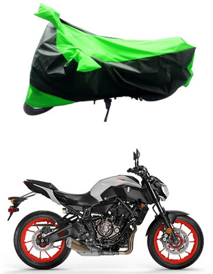 Mdstar Waterproof Two Wheeler Cover for Yamaha(MT 07, Green, Black)