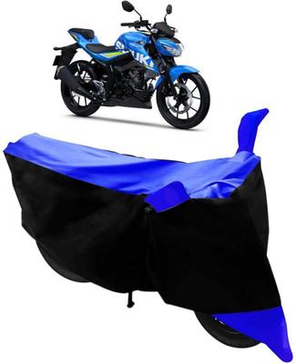 MMSSTAR Waterproof Two Wheeler Cover for Suzuki(GSX, Black, Blue)