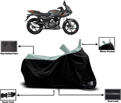Amexride Two Wheeler Cover for Bajaj(Pulsar 180F BS6, Multicolor)