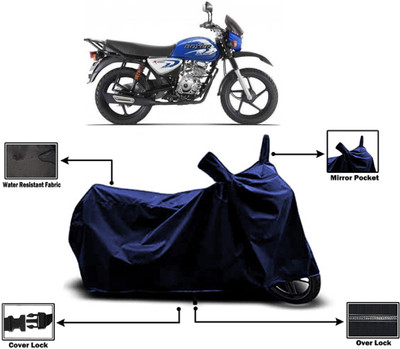 Amexride Two Wheeler Cover for Bajaj(Boxer AT, Blue)