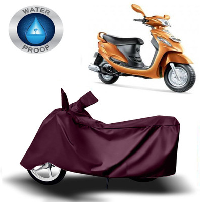 DeepShakshi AUTOMOTIVE Waterproof Two Wheeler Cover for Mahindra(Rodeo RZ, Maroon)