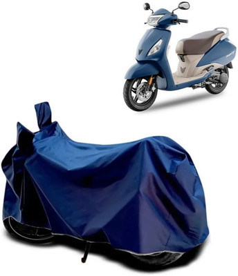 Mdstar Waterproof Two Wheeler Cover for TVS(Jupiter, Blue)