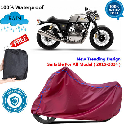 AUTOCAD Waterproof Two Wheeler Cover for Royal Enfield(Continental GT 650, Maroon)