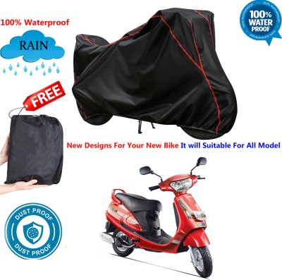 AutoGalaxy Waterproof Two Wheeler Cover for Mahindra(Duro, Black)