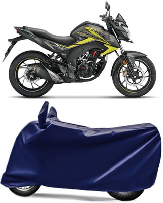 AUCTIMO Two Wheeler Cover for Honda(CB Hornet 160, Blue)